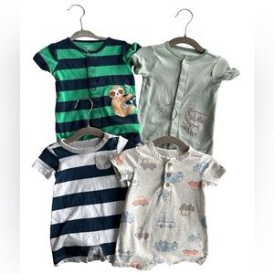 Patterned Baby Romper Bundle 0-3 Months
